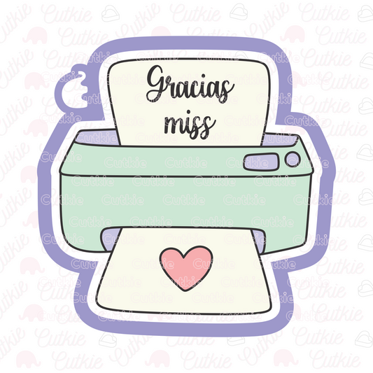Impresora con dedicatoria